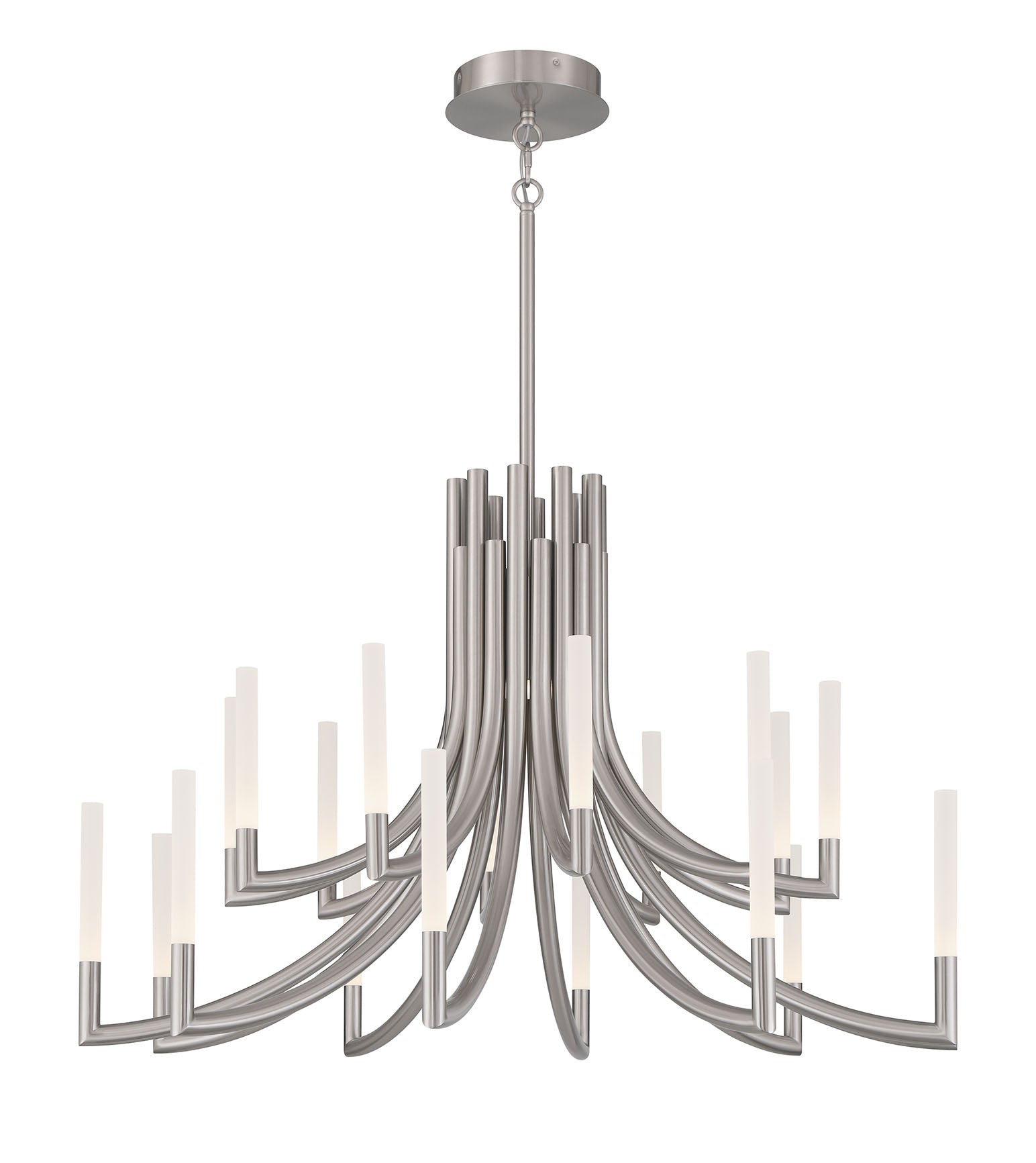 Olette 2-Tiers 20-Light 42" Integrated LED Grand Chandelier