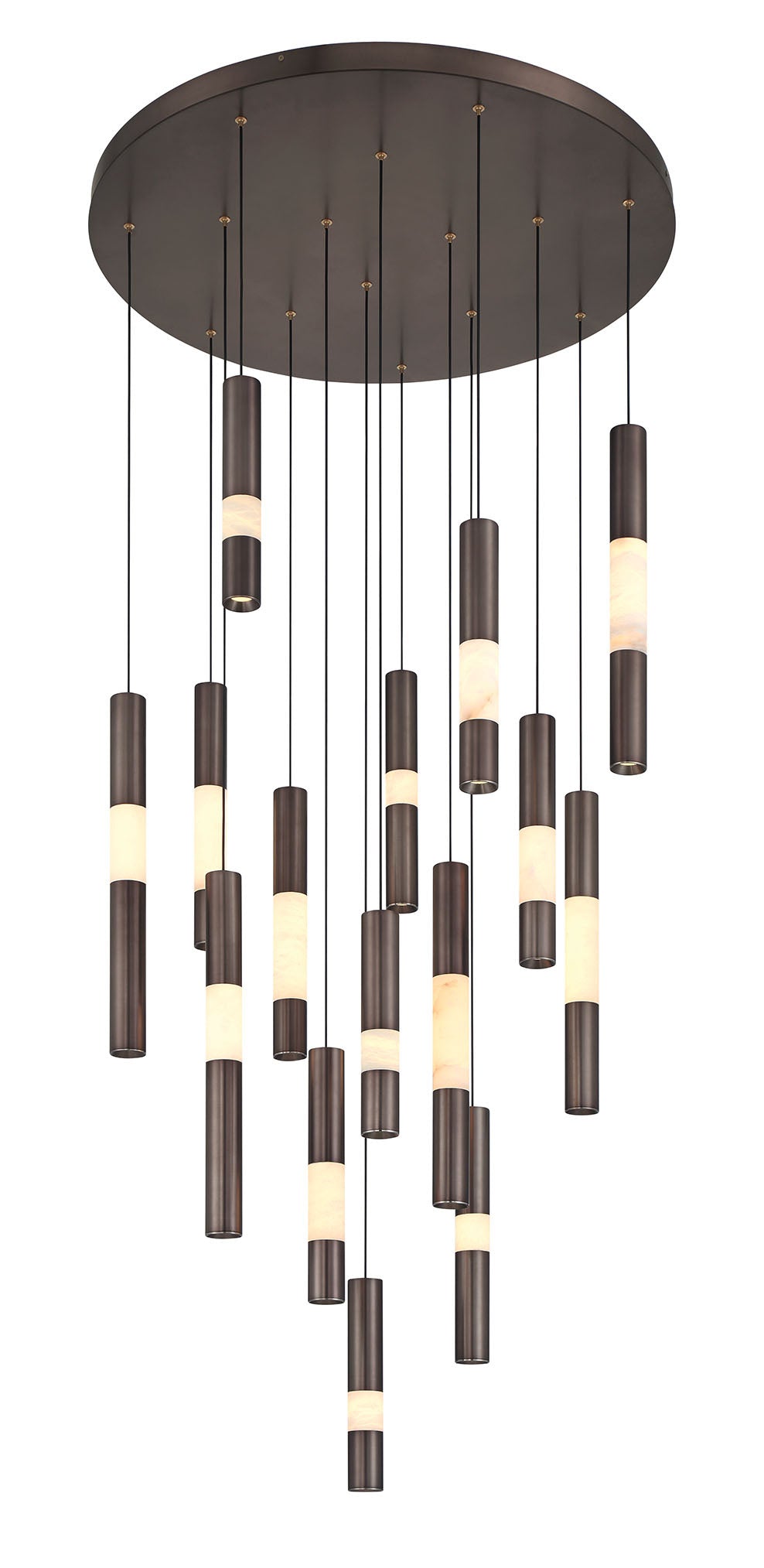 Ronda 15-Light 32" Integrated LED Multi Drop Chandelier
