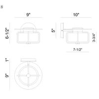 Florin 7" Integrated LED Outdoor Wall Sconce