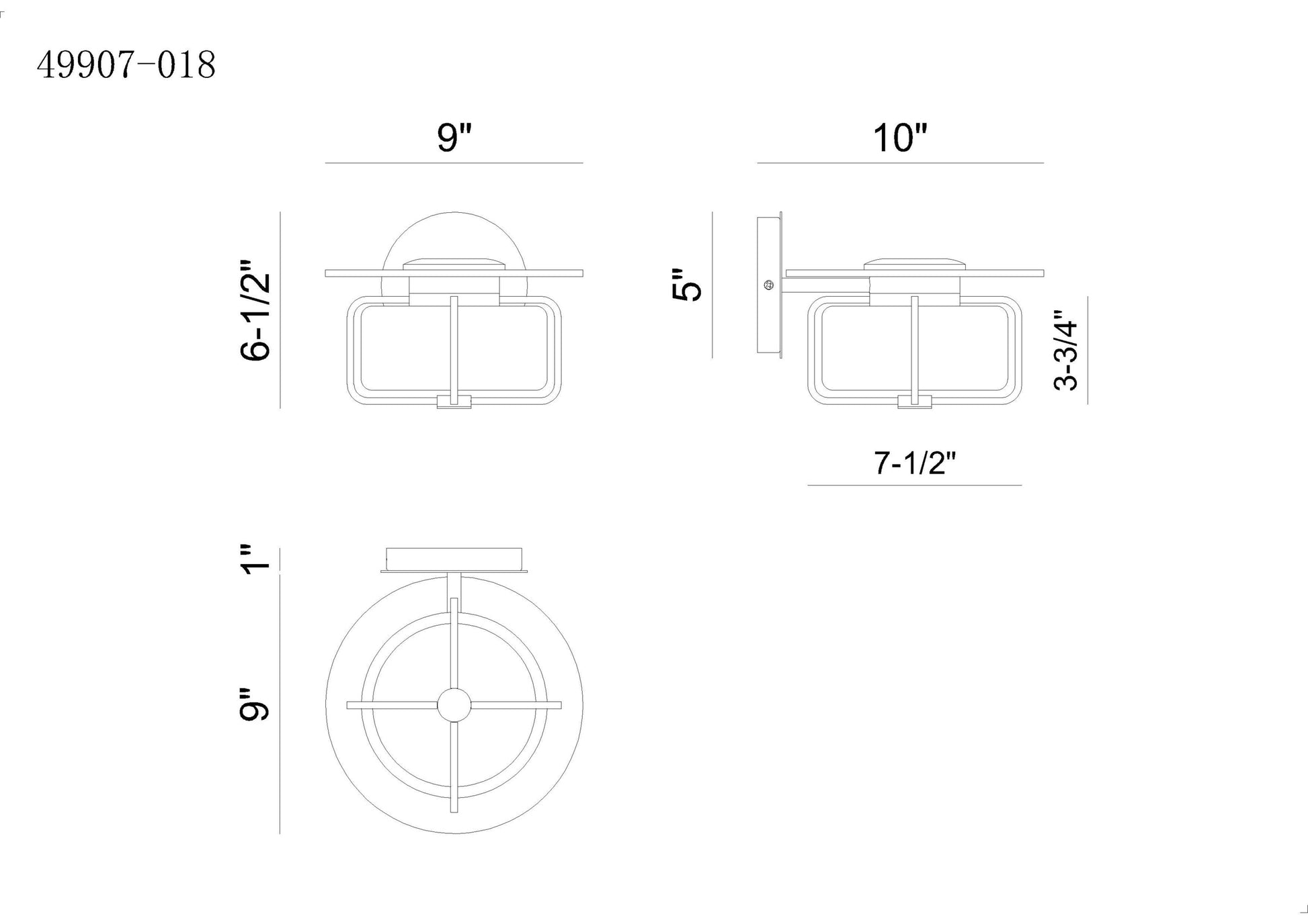 Florin 7" Integrated LED Outdoor Wall Sconce