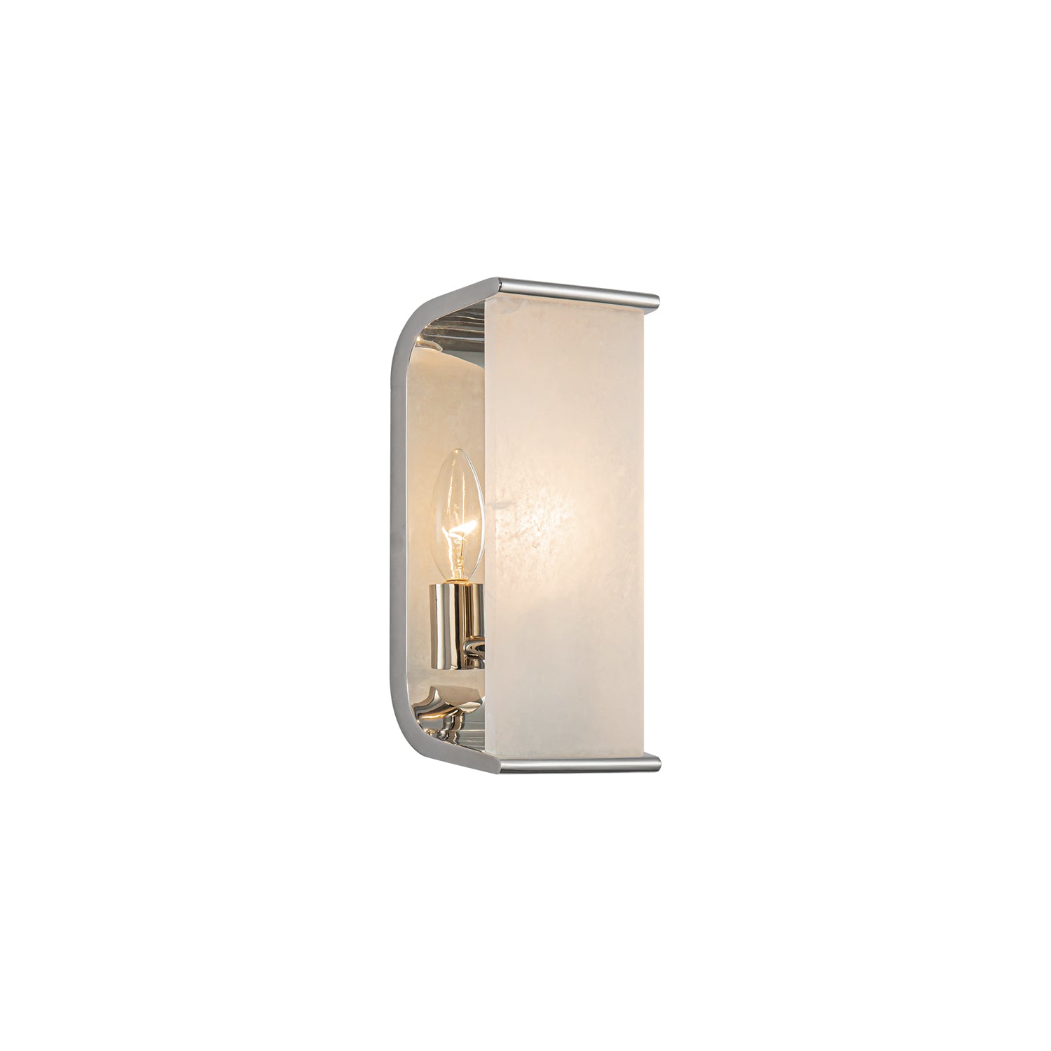 Abbott 10-in Vintage Brass/Alabaster 1 Light Wall/Vanity