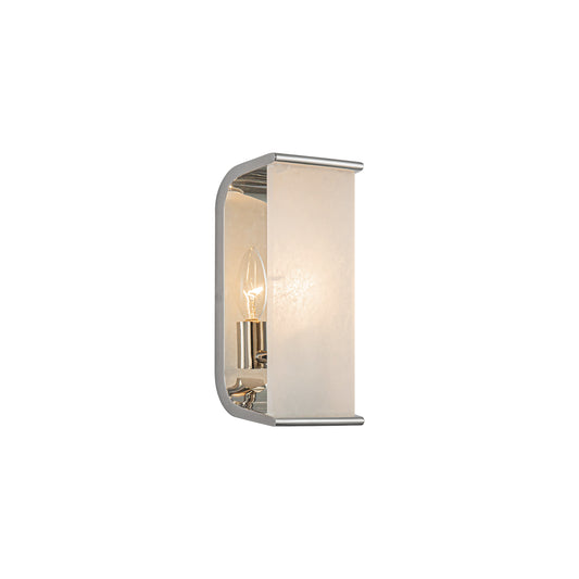 Abbott 10-in Vintage Brass/Alabaster 1 Light Wall/Vanity