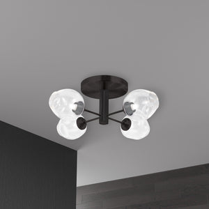 Abii 20.5-in Semi-Flush