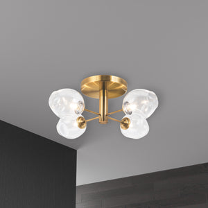 Abii 20.5-in Semi-Flush