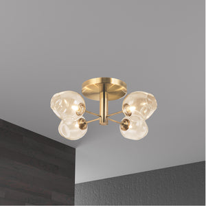 Abii 20.5-in Semi-Flush