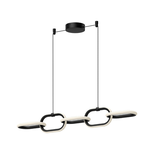 Airen 36-in Black LED Linear Pendant