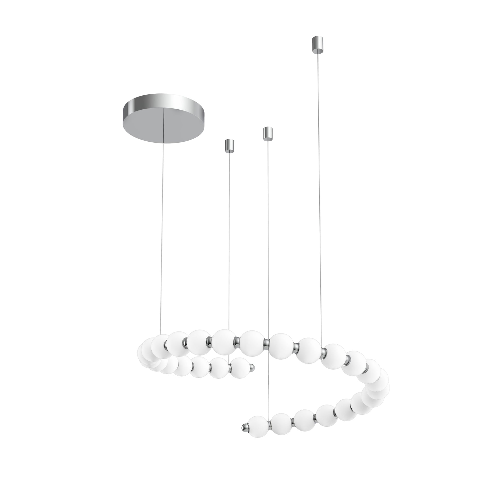 Akoya 29 Light Chrome LED Chandeliers