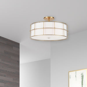 Alcala 16-in Semi-Flush