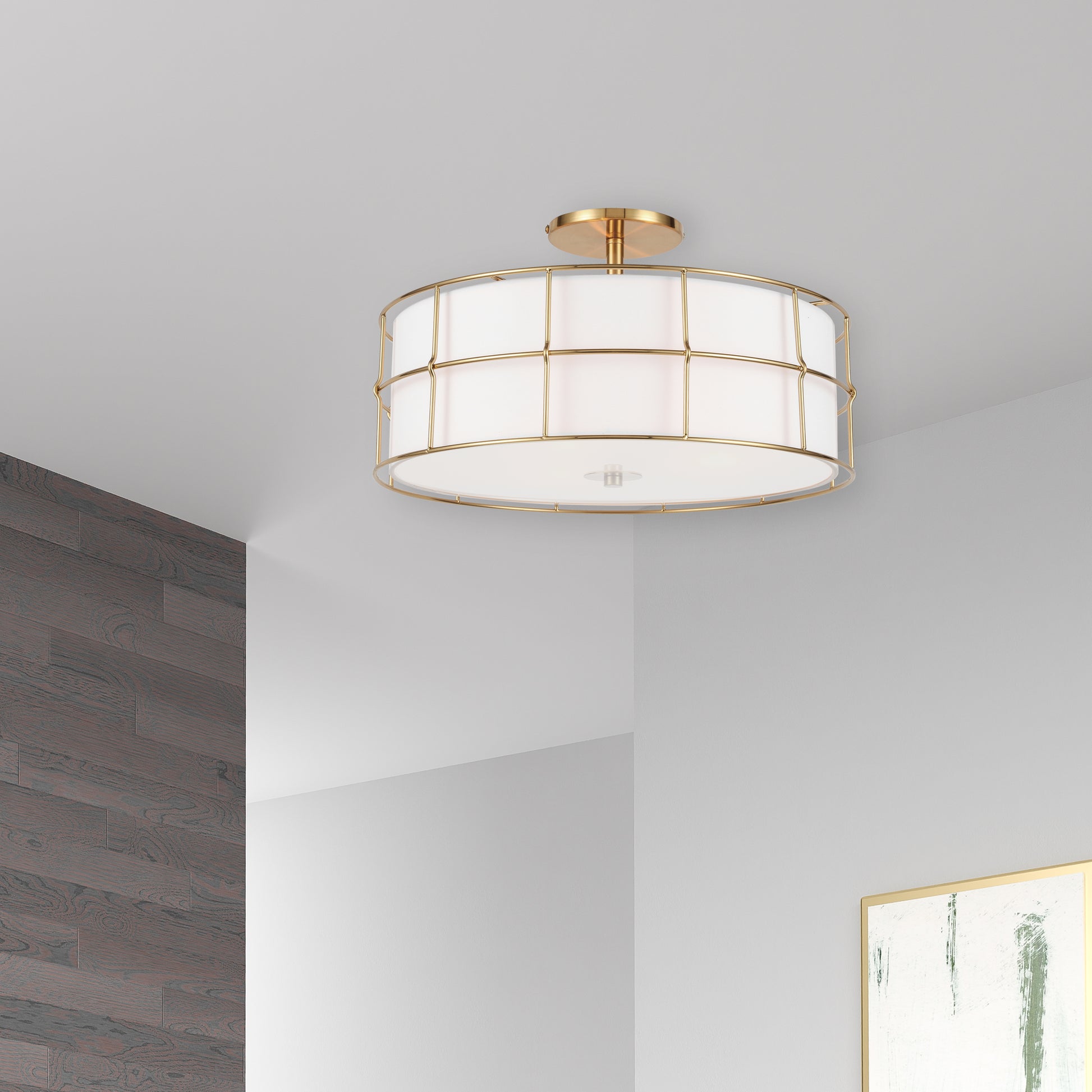 Alcala 16-in Semi-Flush