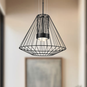 Arctic 20-in Black LED Exterior Pendant