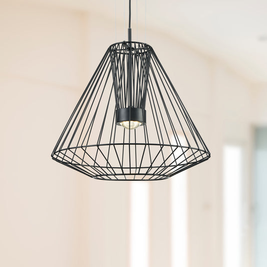 Arctic 28-in Black LED Exterior Pendant