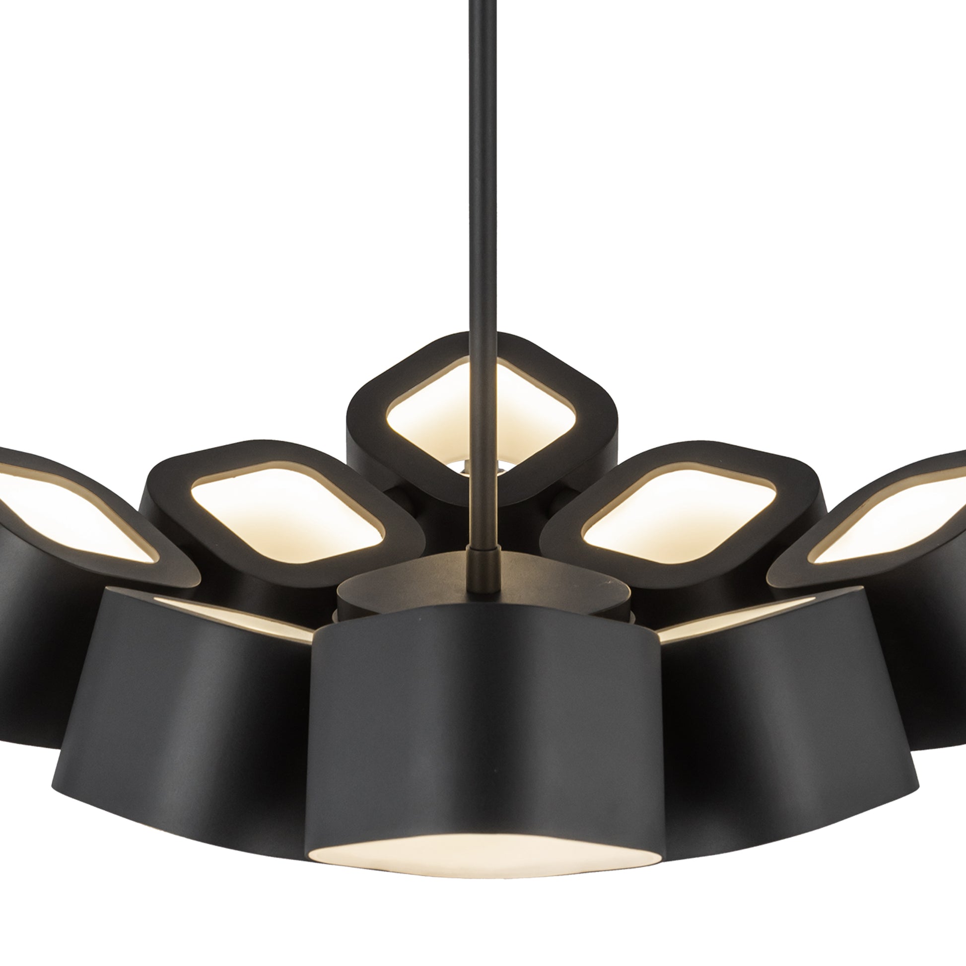 Arena 18-in Black LED Chandelier