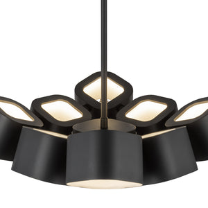 Arena 18-in Black LED Chandelier