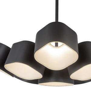 Arena 18-in Black LED Chandelier