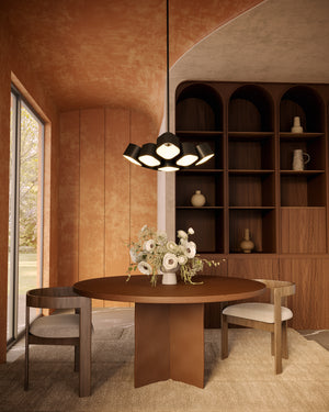 Arena 18-in Black LED Chandelier