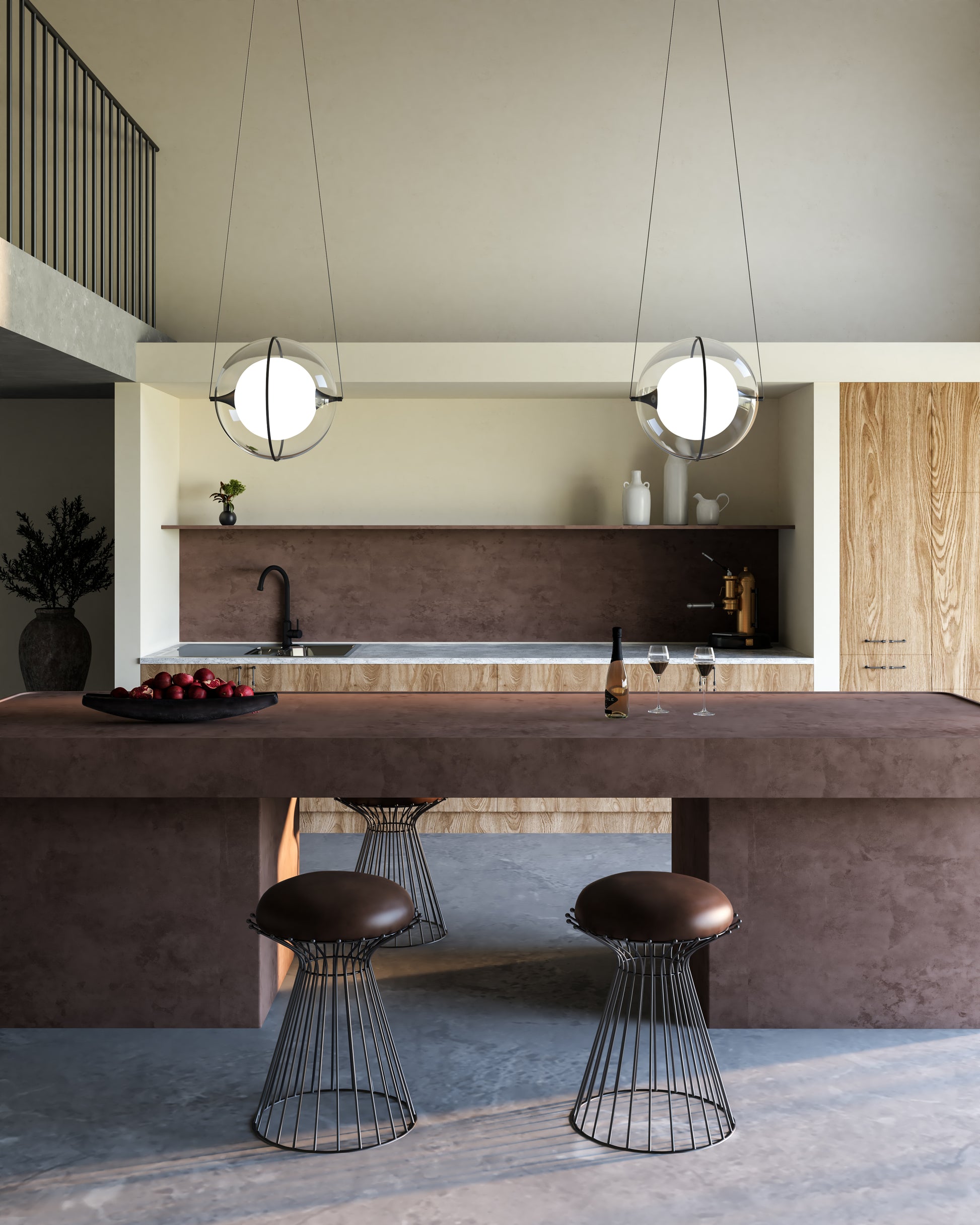 Aries 12-in Black LED Pendant