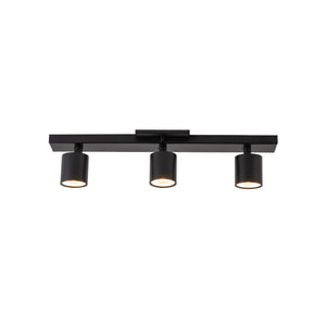 Arnold 3-Head Black LED Track Lights