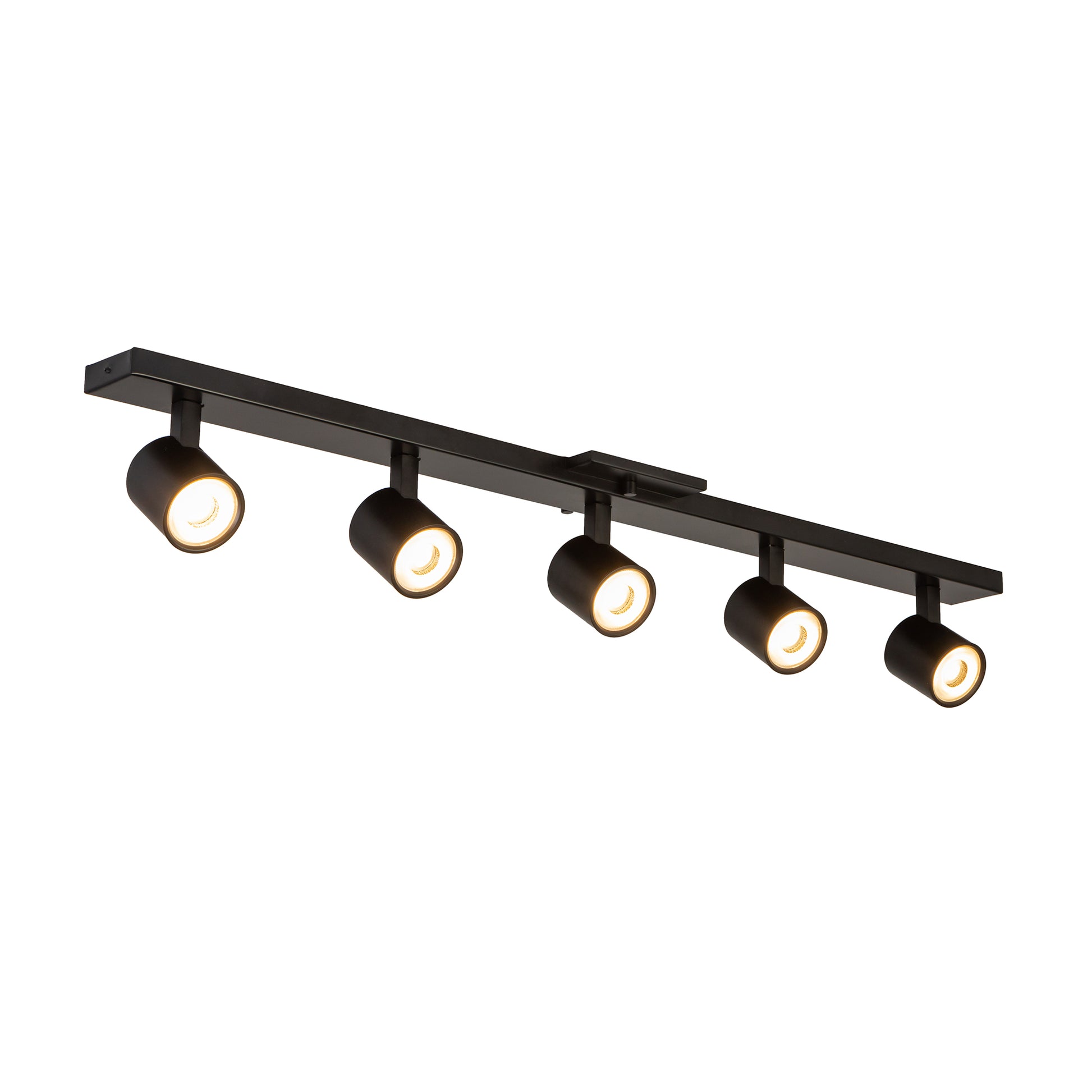 Arnold 5-Head Black LED Track Lights