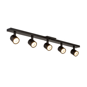 Arnold 5-Head Black LED Track Lights