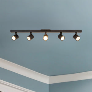 Arnold 5-Head Black LED Track Lights