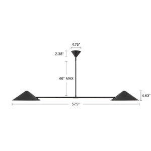 Ashford 58-in Linear Pendant