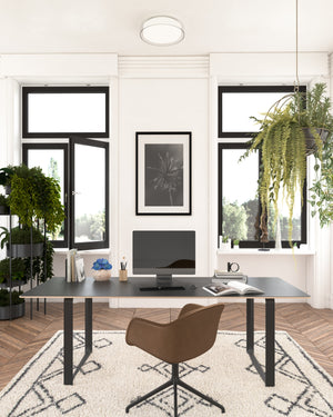 Aston 14-in Clear LED Flush Mount