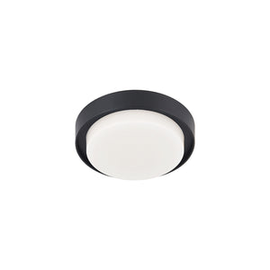Bailey 5-in Black LED Exterior Ceiling