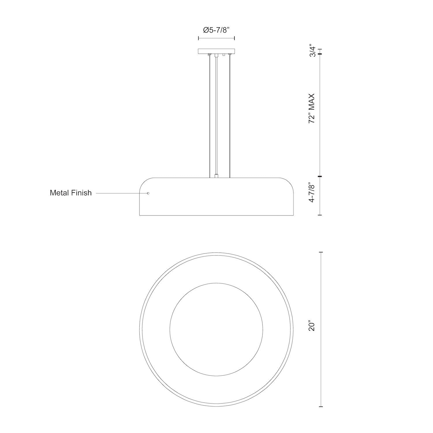 Beacon 20-in Pendant