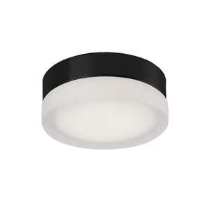 Bedford 6-in Brushed Nickel/Frosted LED Flush Mount