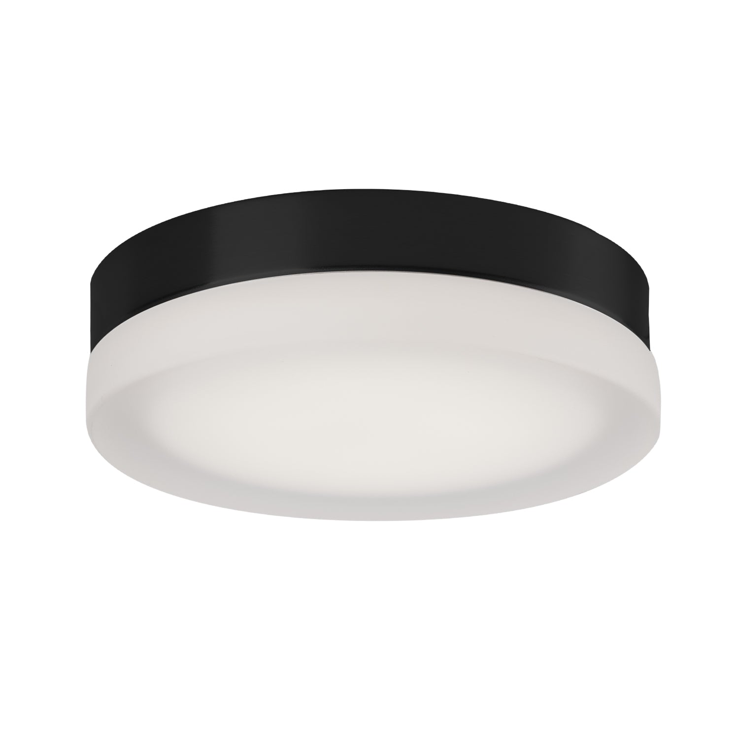 Bedford 11-in Brushed Nickel/Frosted LED Flush Mount