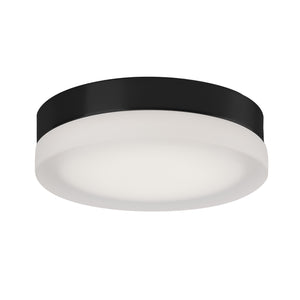 Bedford 11-in Brushed Nickel/Frosted LED Flush Mount
