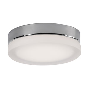 Bedford 11-in Brushed Nickel/Frosted LED Flush Mount