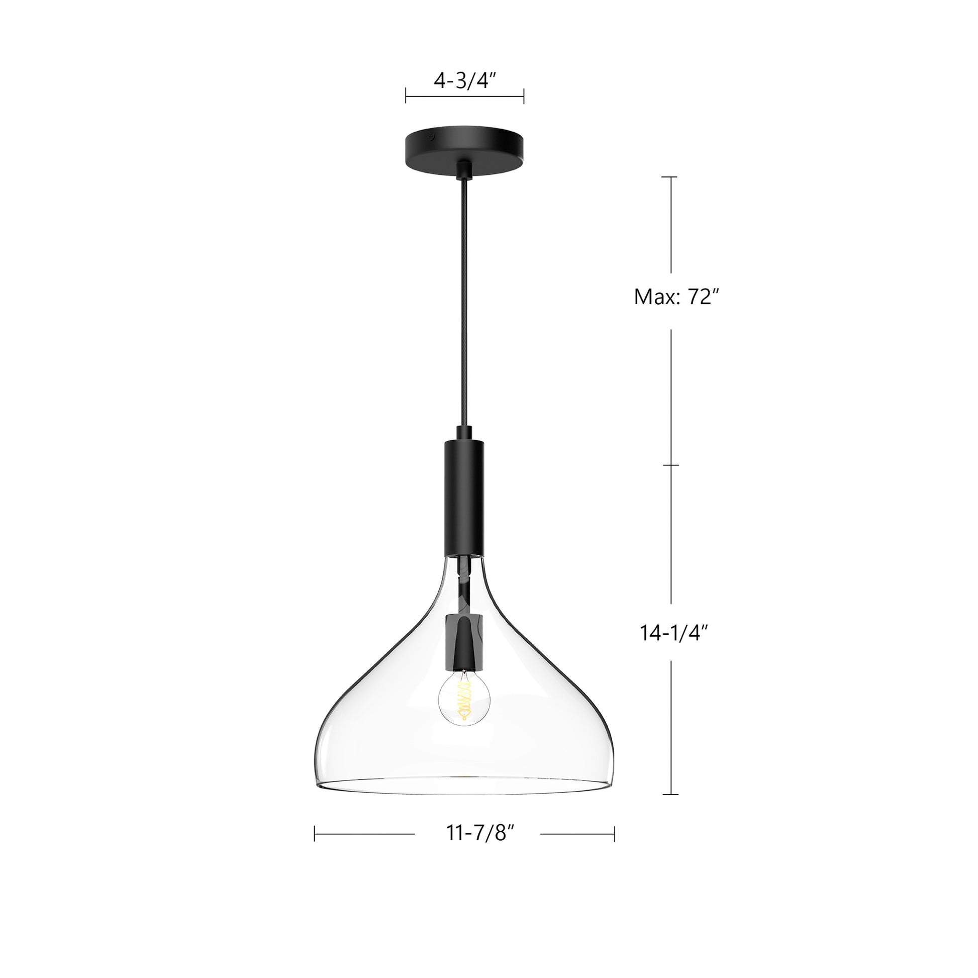 Belleview 12-in Pendant