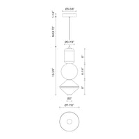 Bijou 8-in LED Pendant