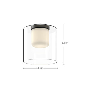 Birch 9-in Flush Mount