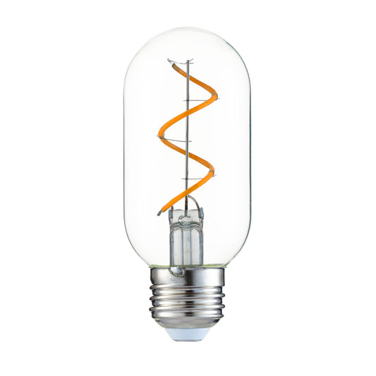4W LED E26 T14 Clear Dimmable 2200K - 4.25"
