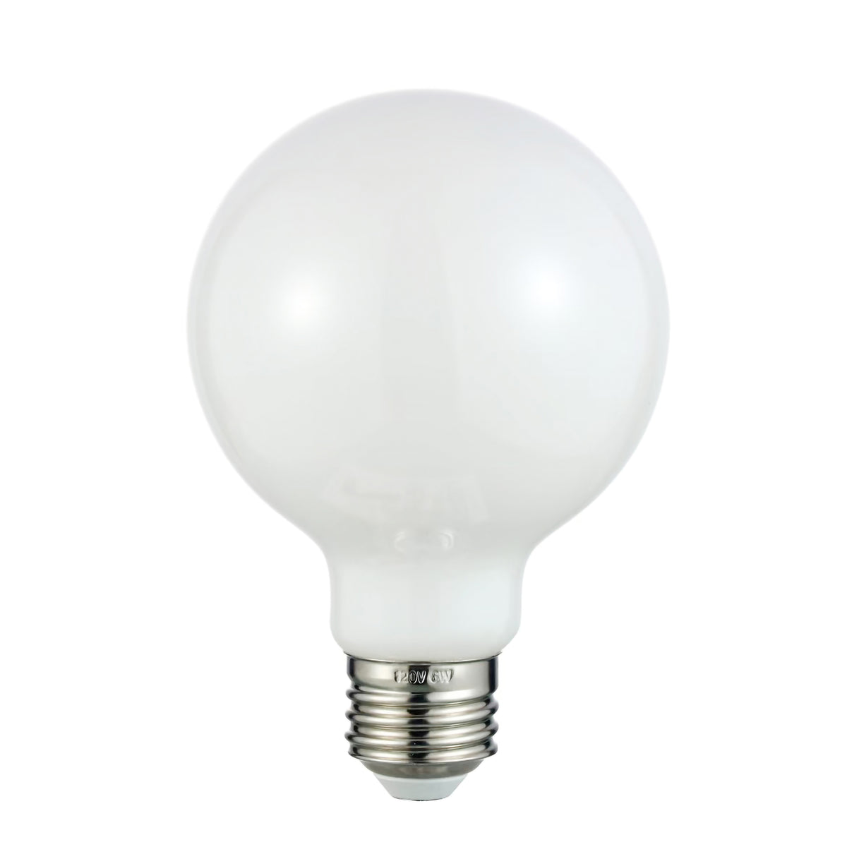 6W Dimmable LED E26 G25 3000K 120V CRI>=90 Bulb