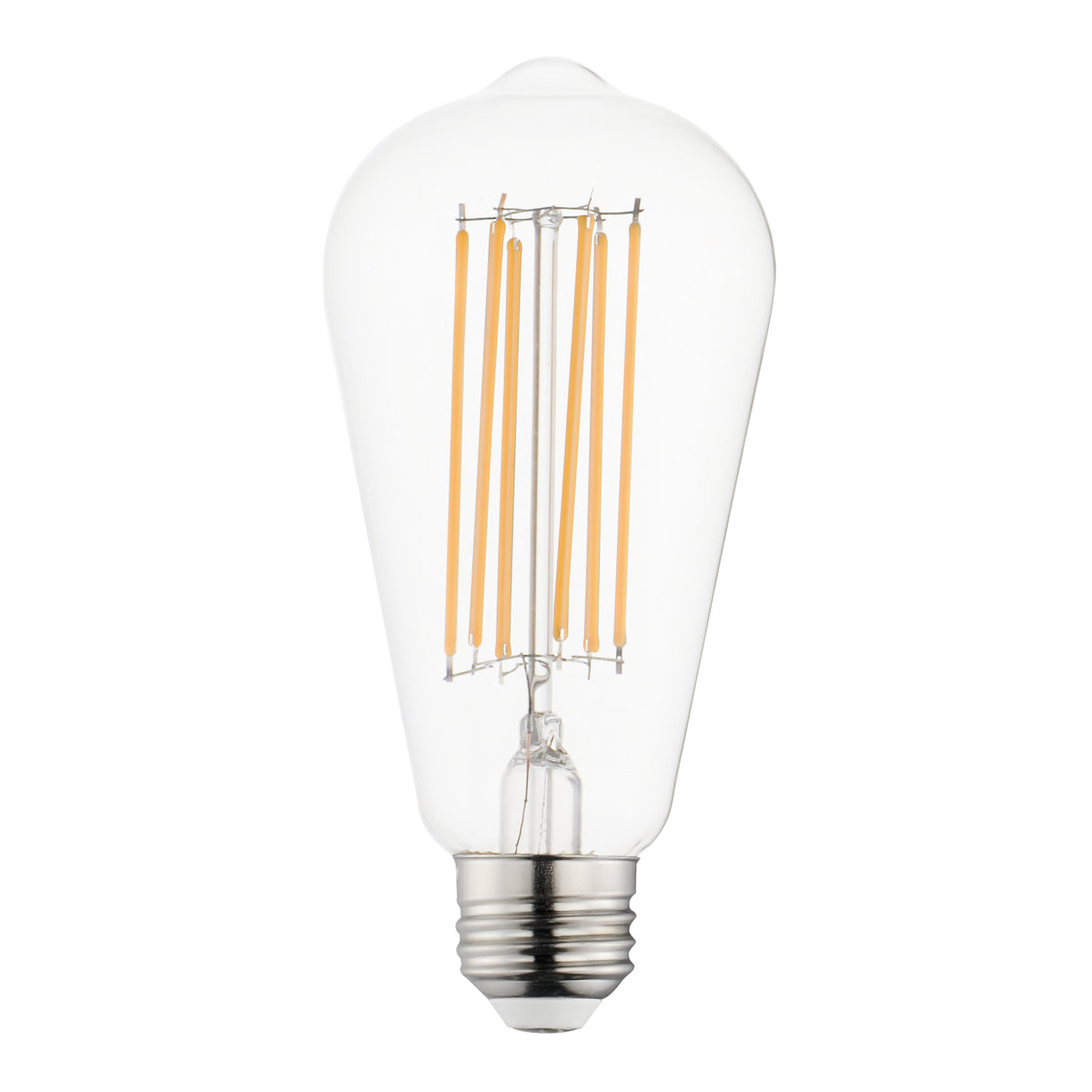 6W LED E26 ST64 Dimmable Clear 2200K
