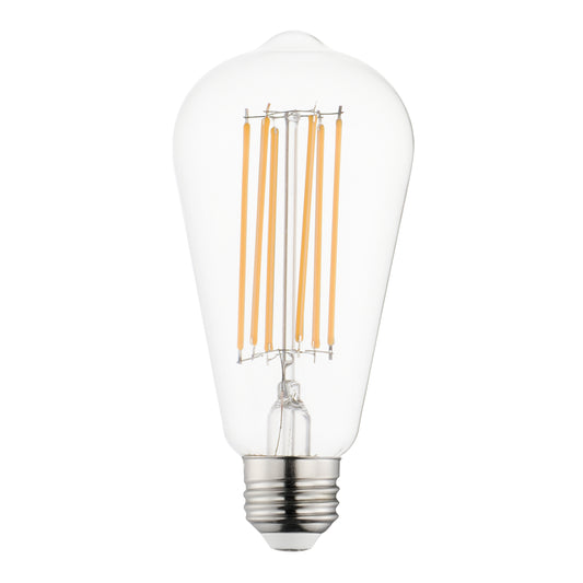 6W LED E26 ST64 Dimmable Clear 2200K