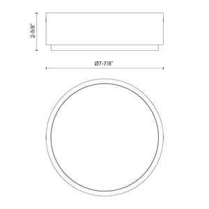 Blanco 8-in Flush Mount