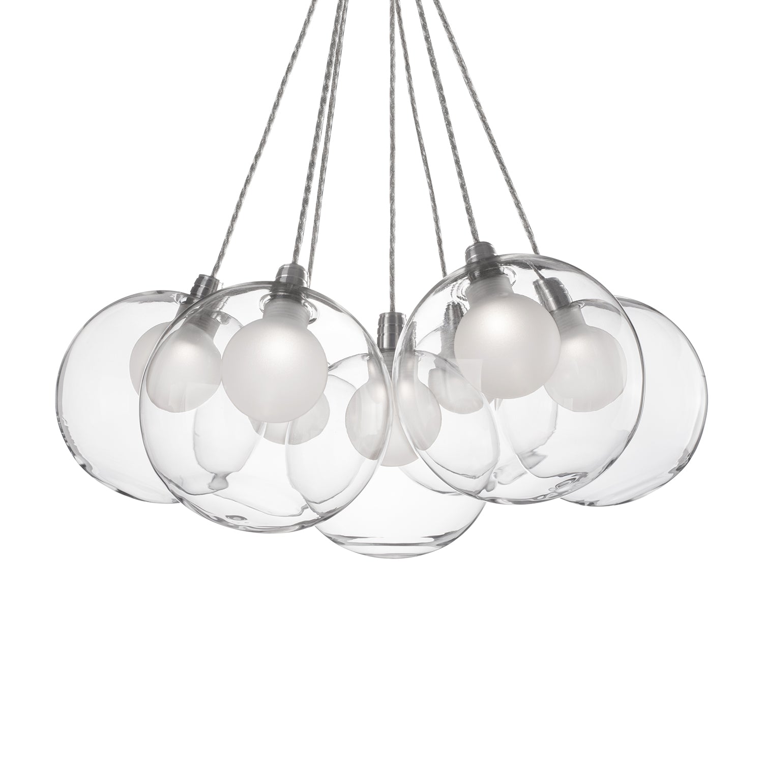 Bolla 17-in Chrome LED Chandeliers