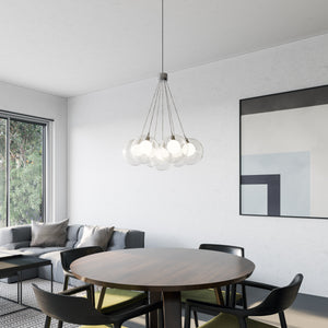 Bolla 17-in Chrome LED Chandeliers