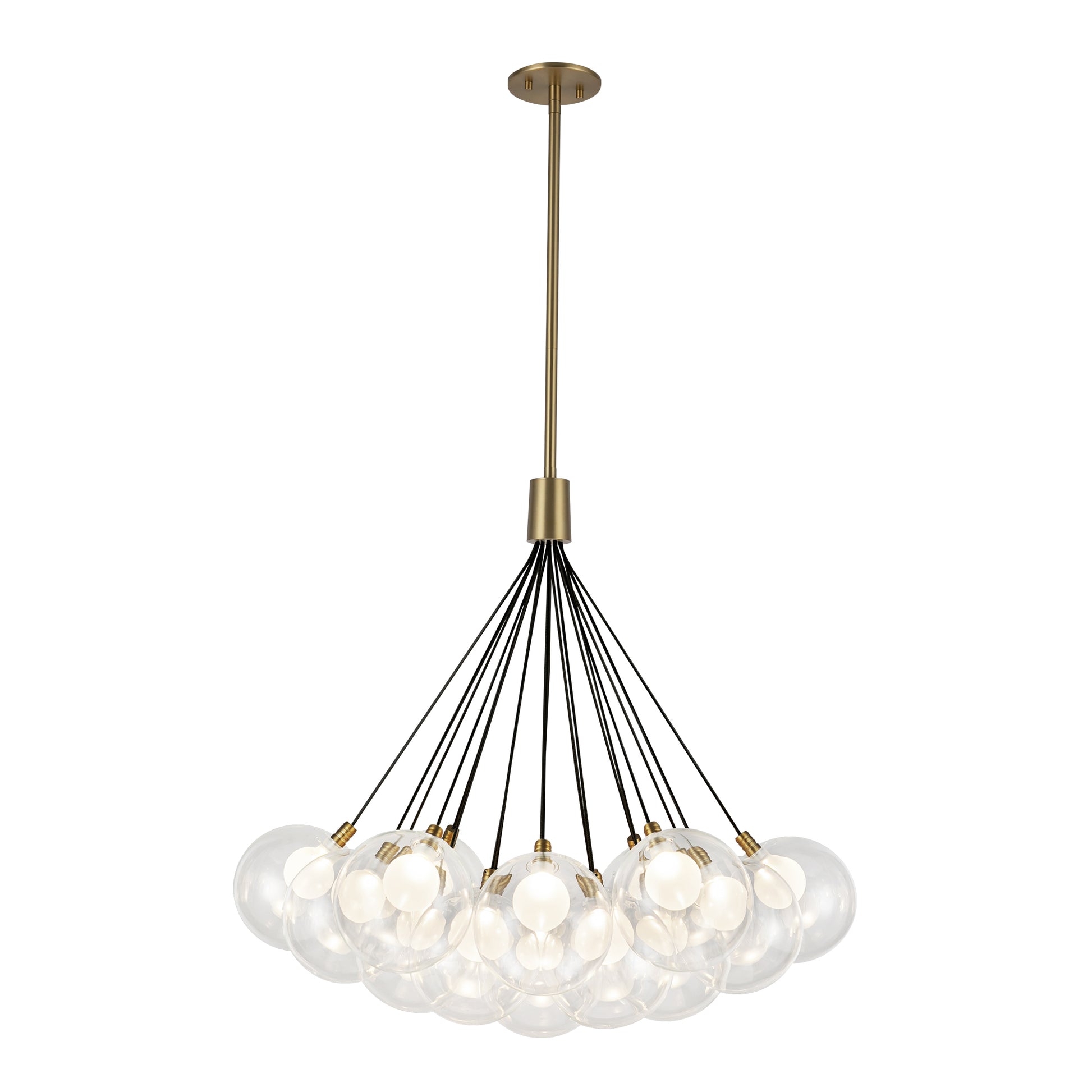 Bolla 28-in Opal Glass LED Chandelier