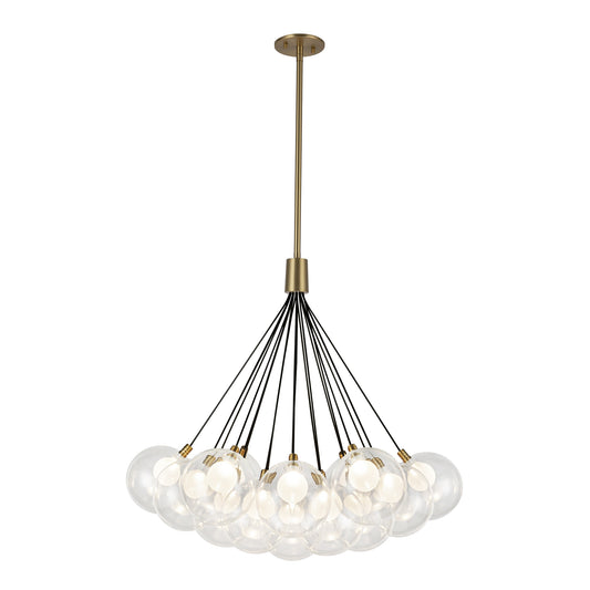 Bolla 28-in Opal Glass LED Chandelier