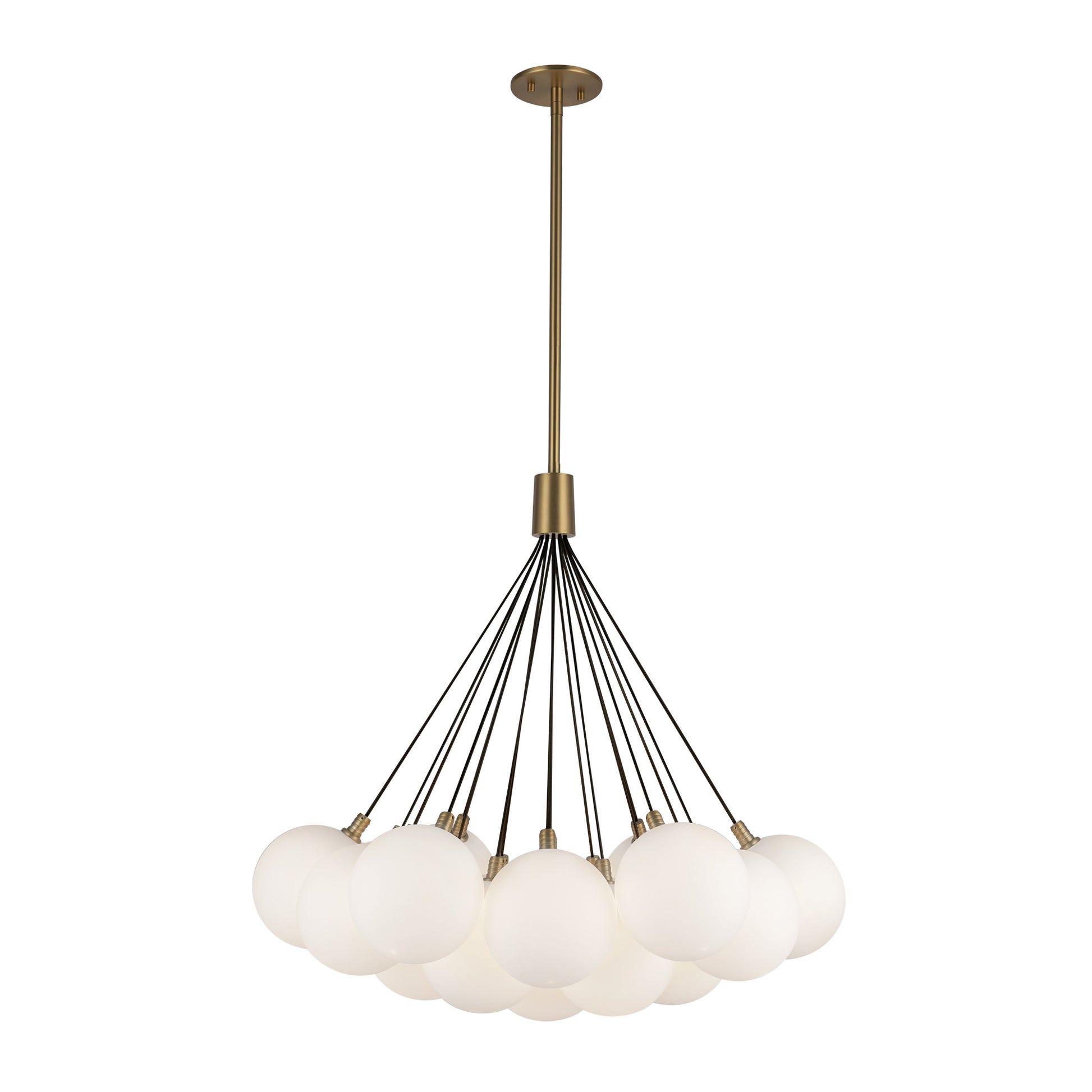 Bolla 28-in Opal Glass LED Chandelier