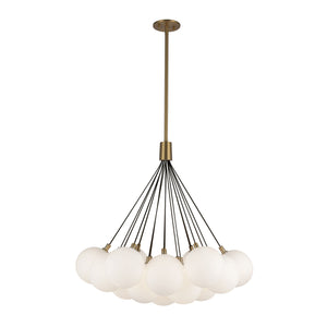 Bolla 28-in Opal Glass LED Chandelier