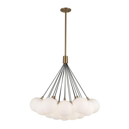 Bolla 28-in Opal Glass LED Chandelier
