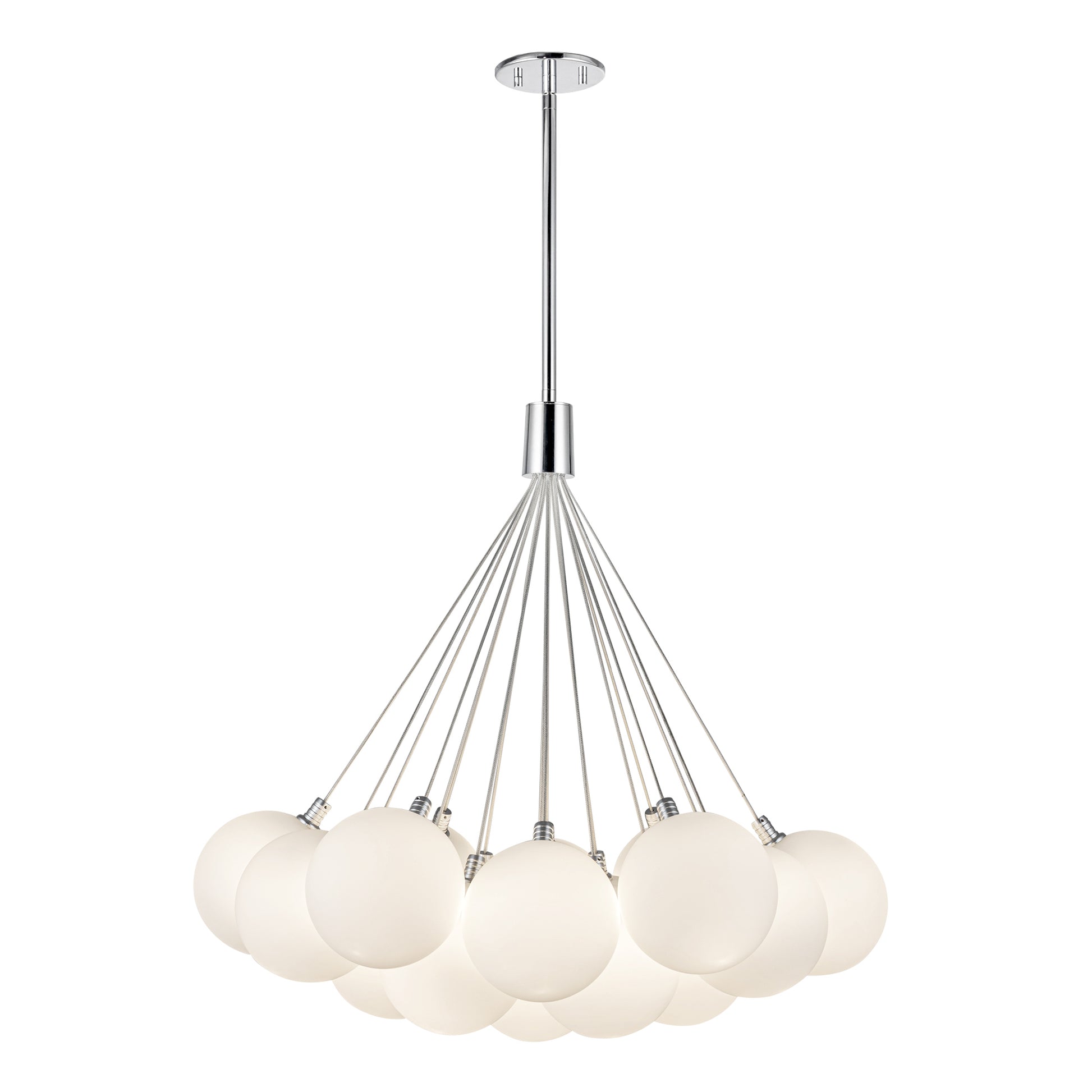 Bolla 28-in Opal Glass LED Chandelier