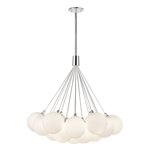 Bolla 28-in Opal Glass LED Chandelier