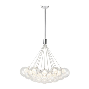 Bolla 28-in Chrome LED Chandeliers